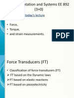 Instrumentation and Systems EE 892 (3+0) : Objectives of Today's Lecture