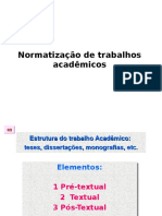 Normatização de Trabalhos Acadêmicos