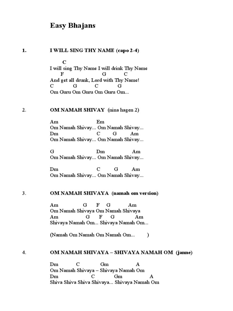 Bhajan People Songbook | PDF | Language Arts &amp; Discipline