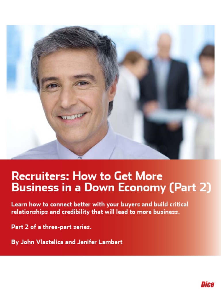 Dice RecruitersHowToGetBusiness Part2 PDF Recruitment Business