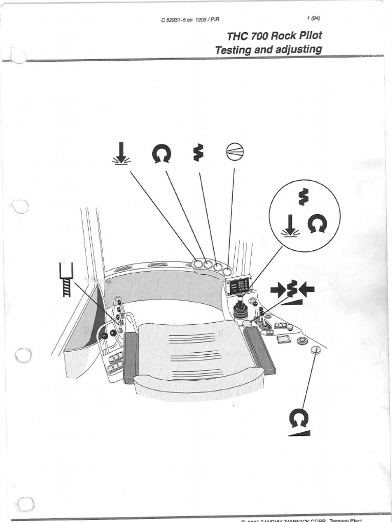 Perforadora Tamrock Ranger 700 | PDF