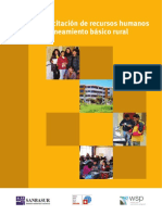 Capacitacion de Recursos Humanos en Saneamiento Basico Rural PDF