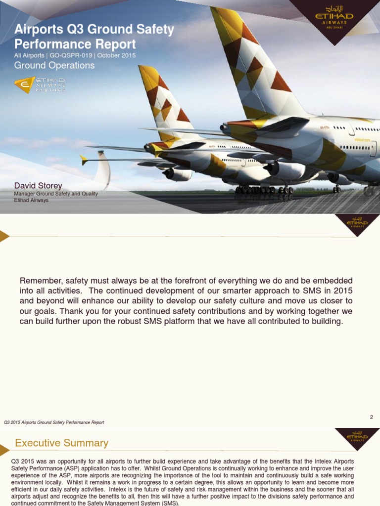 Q3 2015 Airports Ground Safety Report | PDF | Risk Management | Airport