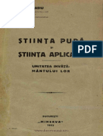 [1913] Ioan Athanasiu (1868-1926) - Stiinta Pura Si Stiinta Aplicata