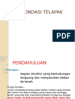 Pondasi Telapak