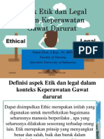 Aspek Etik Dan Legal Dalam Keperawatan Gawat Darurat