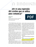 El Arte Es Una Expresion Del Cerebro Que Se Utiliza para Comunicar - Llinas