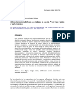 Alteraciones metabólicas asociadas a la sepsis. Proteínas, lípidos y carbohidratos