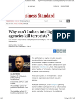 Why Can't Indian Intelligence Agencies Kill Terrorists