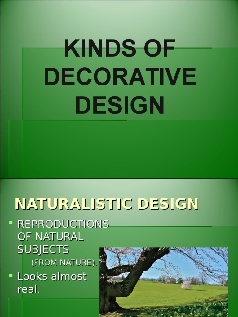Kinds of Decorative Design PDF