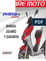Manual de usuario de matrix elegance 150cc