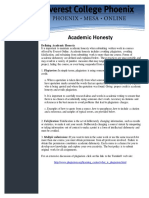 Academic Honesty PDF