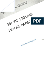 SBI PO Preliminary Model Paper 15