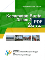 Kecamatan Bunta Dalam Angka 2012