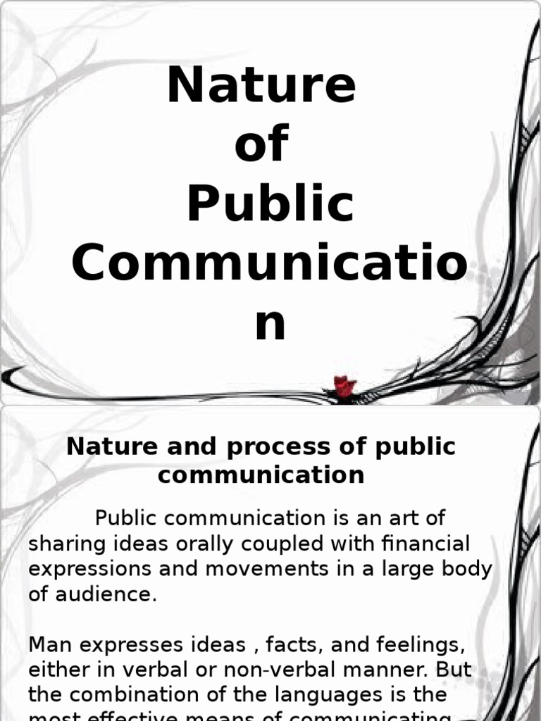 Public Communication Essentials | PDF | Public Speaking | Thought