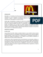 McDonald's: Líder mundial de comidas rápidas