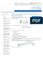 What Factors Influence The Beam Spread of An Ultrasonic Probe in The Far Zone