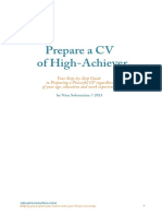 Guide to Cv of High Achiever