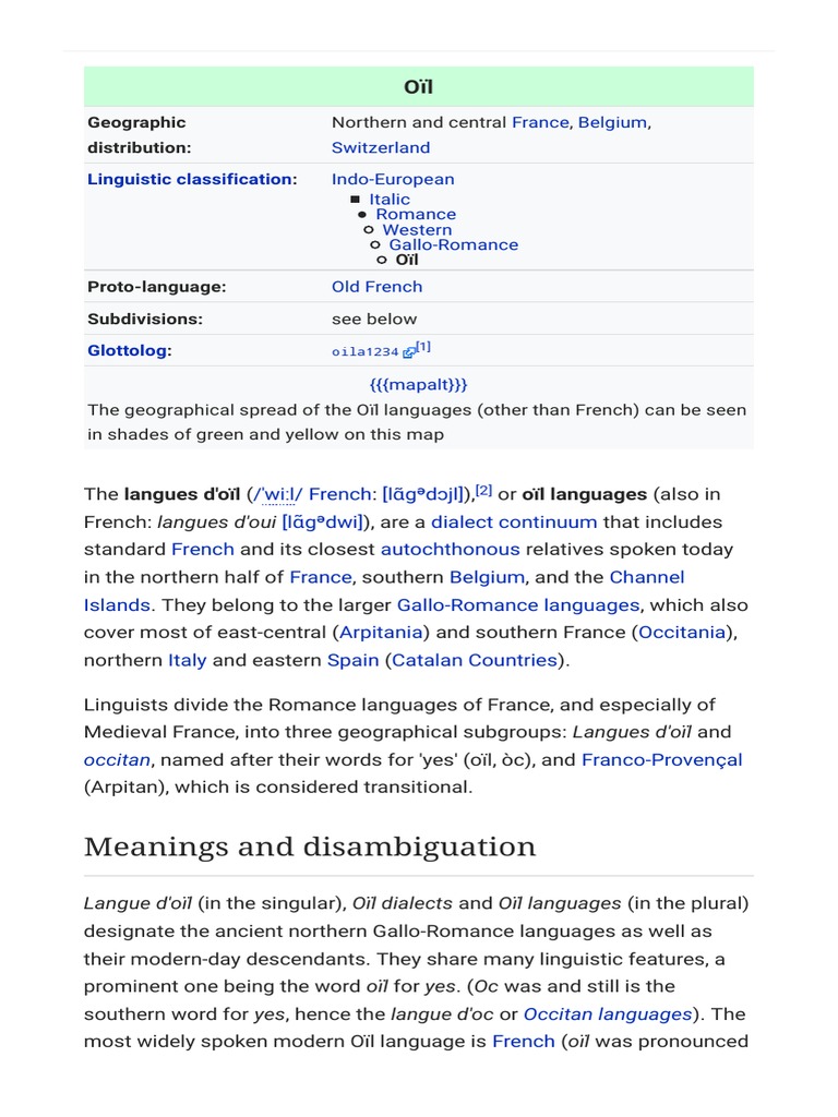 Langues D Oil Symbols Linguistics