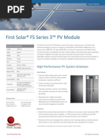 First Solar Series 6 Module Datasheet | PDF | Solar Panel | Photovoltaics