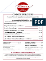 Tuckers Onion Burger Menu 2013