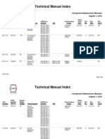 Technical Manual Index: Component Maintenance Manuals August 1, 2016