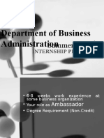 Department of Business Administration: Summer
