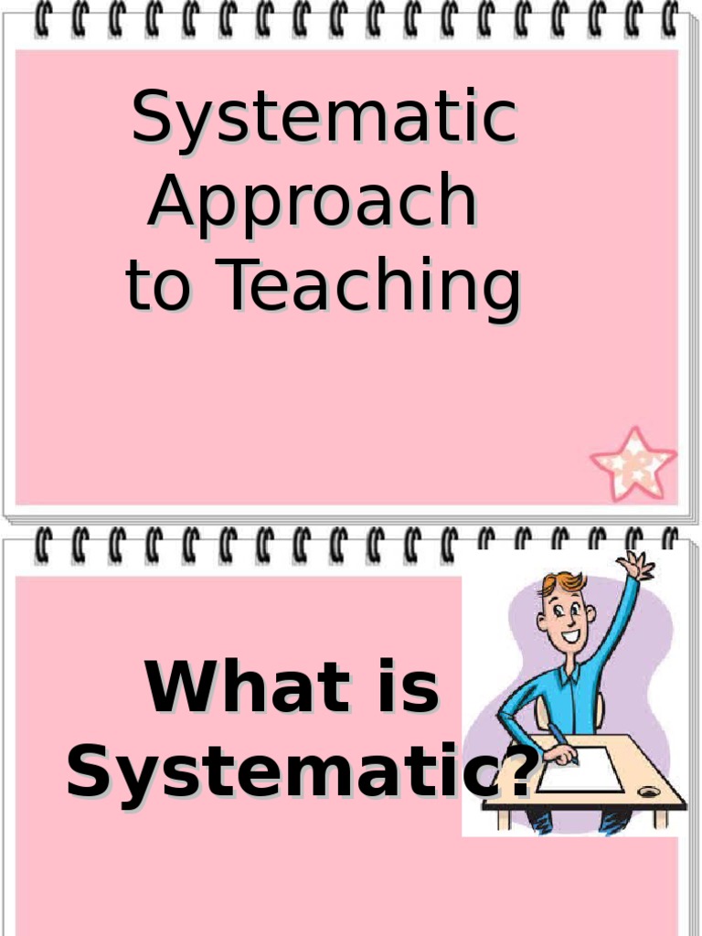 systematic approach to teaching essay