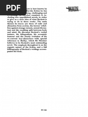 1 Pdf Pdf Samuel Beckett