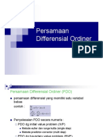 Penyelesaian Persamaan Diferensial Ordiner