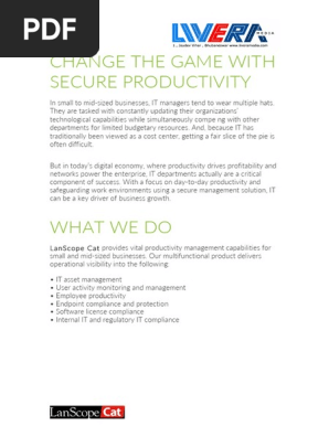 Lanscope Liveramedia Data Security Solution Online Safety Privacy Securities