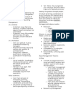 Leadership and Management Theories