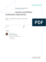 Pliant Arithmetics and Pliant Arithmetic Operation