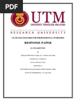 Download ResponsePaperE-CigarettesbyRakeshNairSN325133223 doc pdf