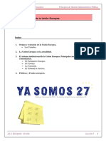 TEMA 3 La Organización de La Unión Europea - 1 - PUBLICA