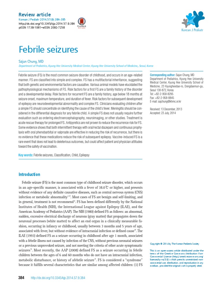 Febrile seizures essay image