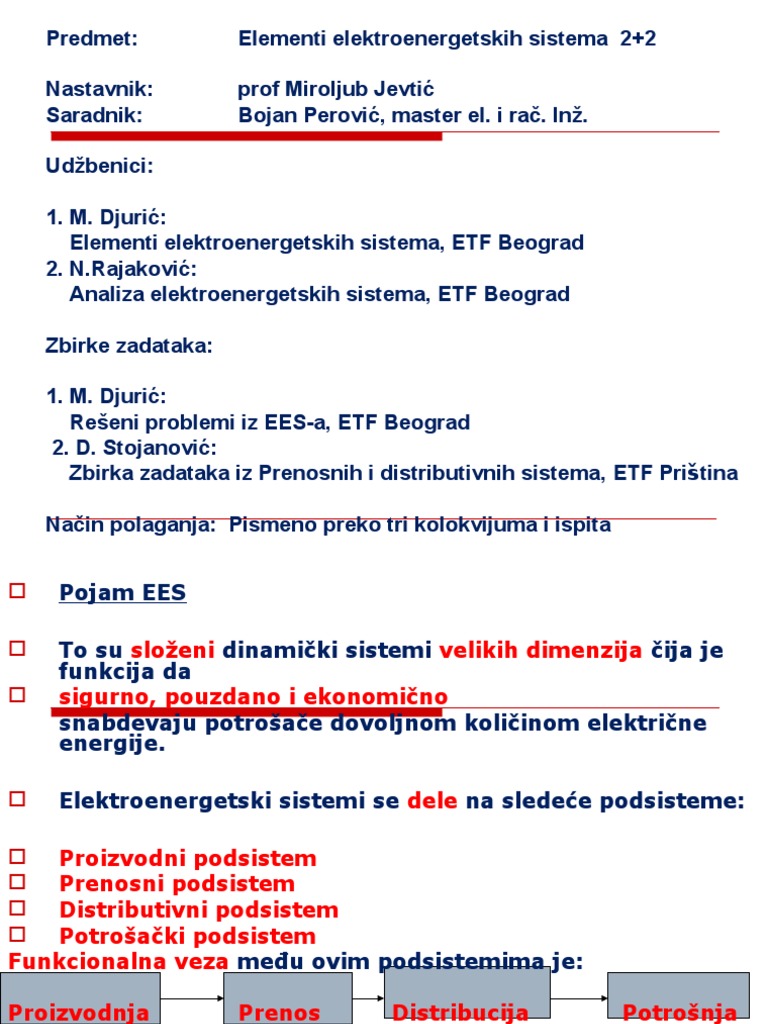 Elementi EES Prez1 | PDF