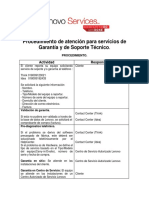Procedimiento para La Atencion para Garantia Colombia PDF