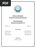 Arduino Bluetooth Controlled Car Project Report
