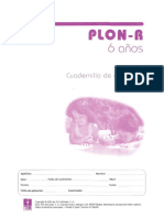 Cuadernillo de Anotación Prueba (PLON-R) (Tea Ed.) (6 Años)