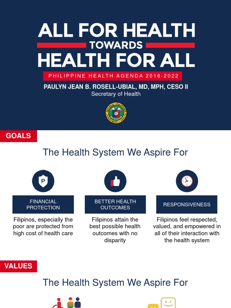 The Philippine Health Agenda | PDF | Health Care | Health Economics