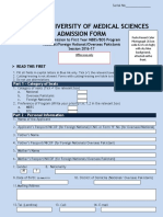 Admission Form MBBS BDS1474532171