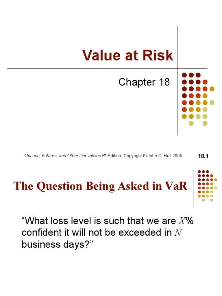 Value At Risk Formule – Value at Risk – PESY