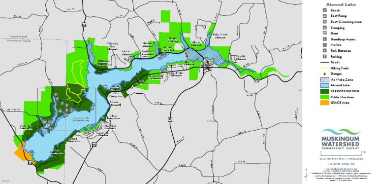 PDF Map of Atwood Lake