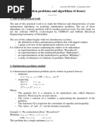 Optimization Problems and Algorithms (6 Hours) : - 1. Aim of This Practical Work