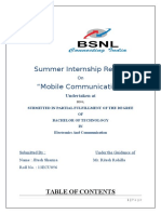 BSNL Report - GSM Architecture