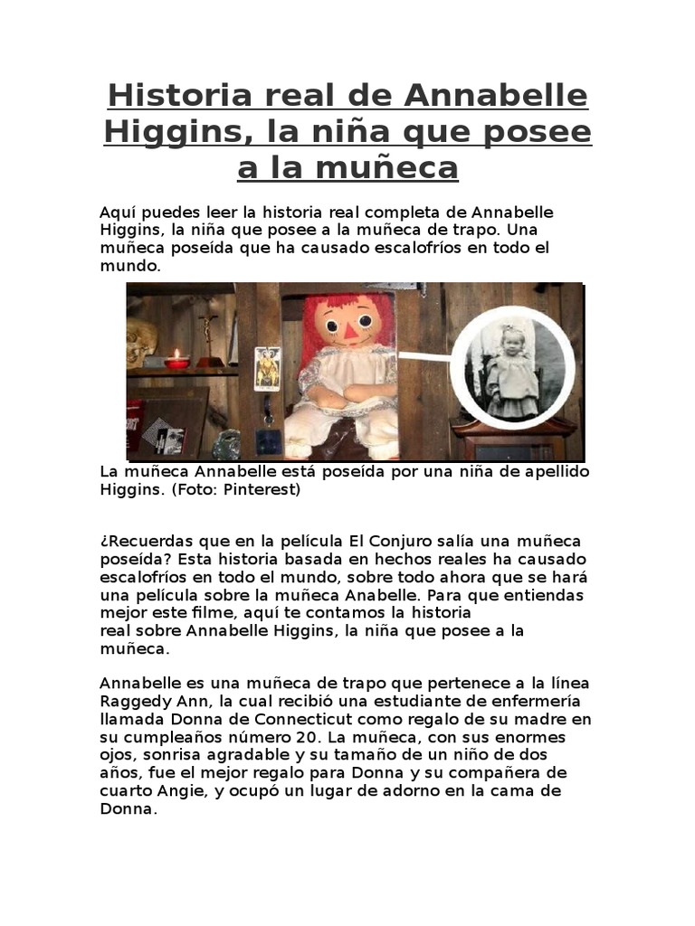 niña annabelle