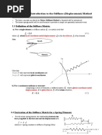 Introduction To The Stiffness (Displacement) Method