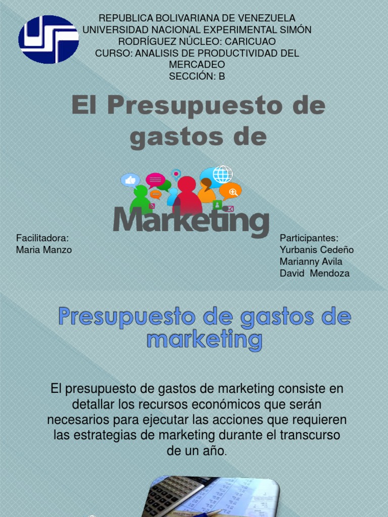 Presupuesto de Marketing y Control Financiero | PDF | Presupuesto ...