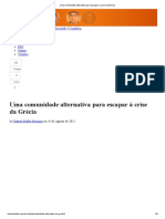 Uma Comunidade Alternativa para Escapar À Crise Da Grécia PDF